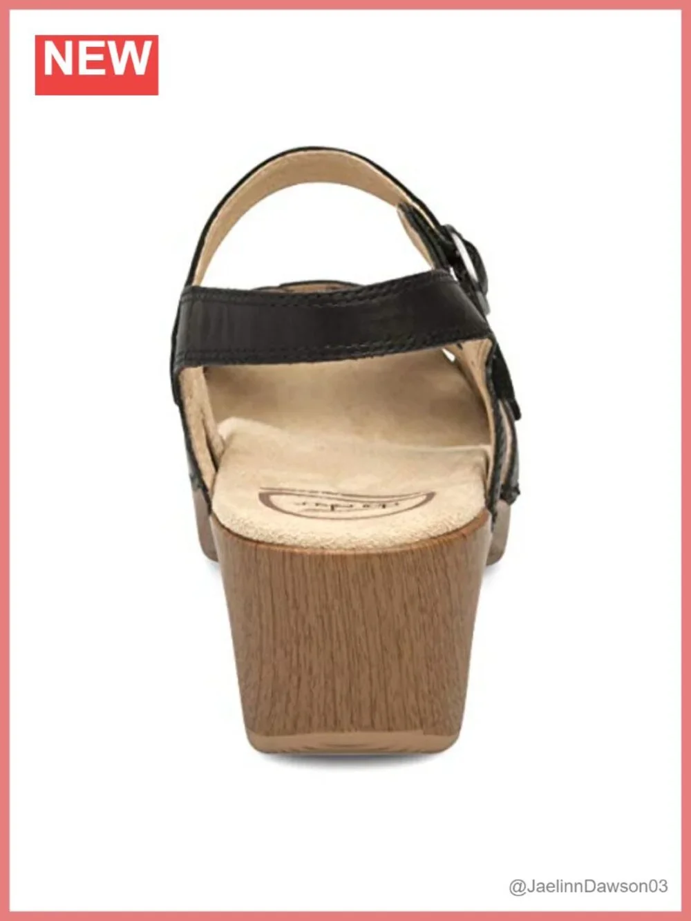 Dansko Season Wedge Sandal Leather Hook & Loop Arch Support Women's Shoes